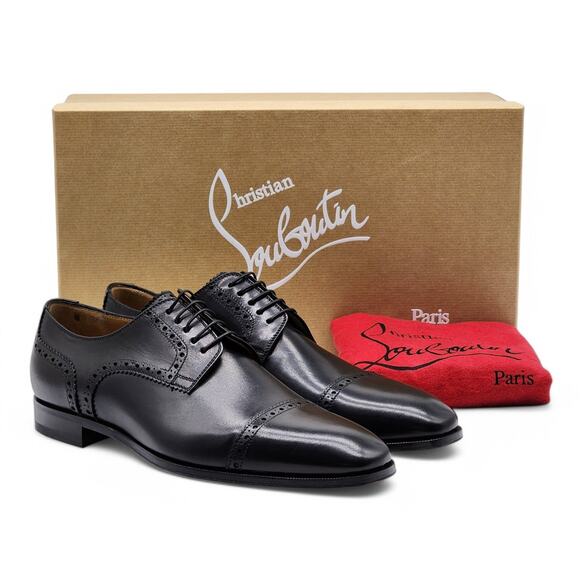 Christian Louboutin Other - Christian Louboutin Top Daviol Leather Derby Shoes - Black EU 40.5 / US 7.5 $995